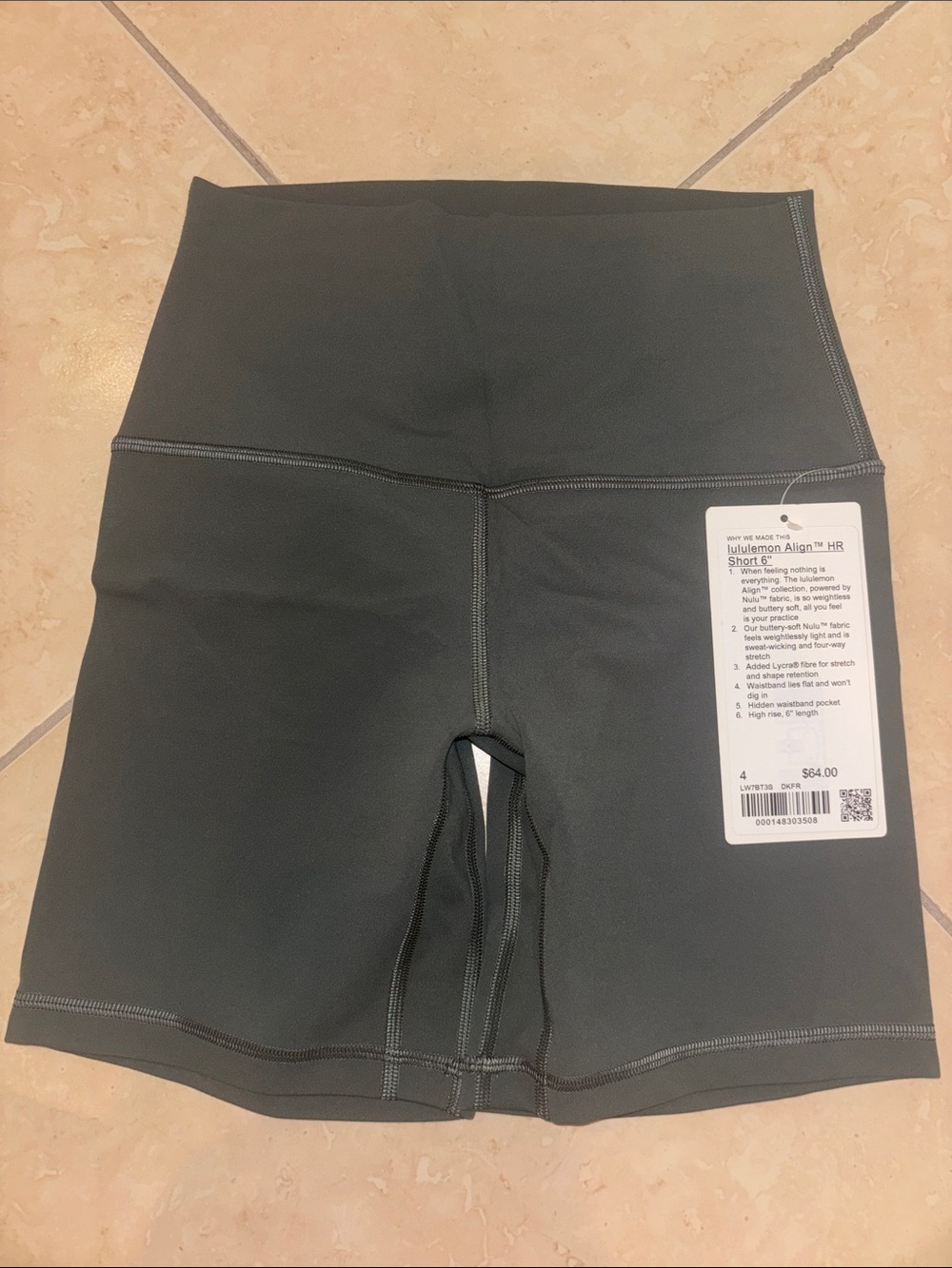 lululemon athletica Align™ High-Rise Bike Shorts 6” — dark forest